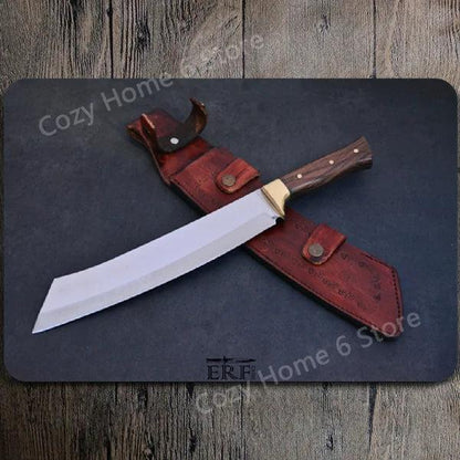 Damascus Bowie Knife Vintage Tin Wall Sign 7 by HitMyNeed
