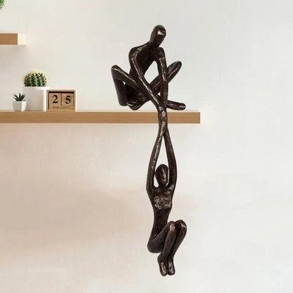 Dancing Couple Man Lifting Woman Resin Sculpture by HitMyNeed
