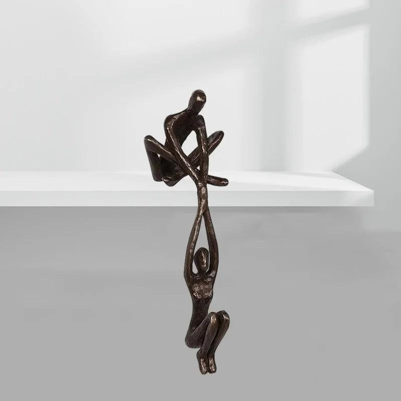 Dancing Couple Man Lifting Woman Resin Sculpture by HitMyNeed