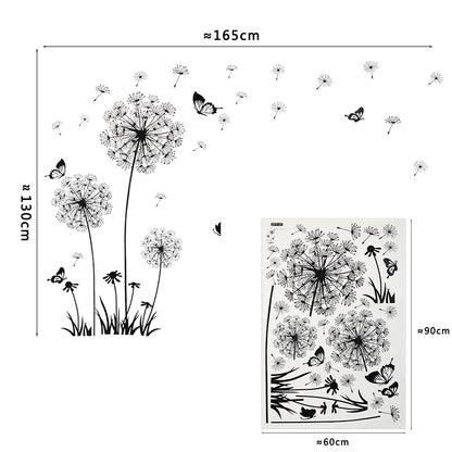 Dandelion Wall Sticker 60x90cm PVC Room Décor by HitMyNeed