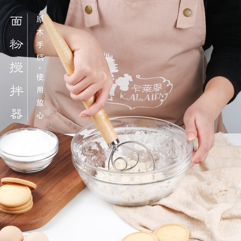 Danish Dough Whisk Manual Mixer Stainless Steel by HitMyNeed