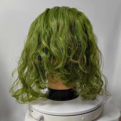 Dark Knight Joker Latex Cosplay Mask with Green Hair by HitMyNeed