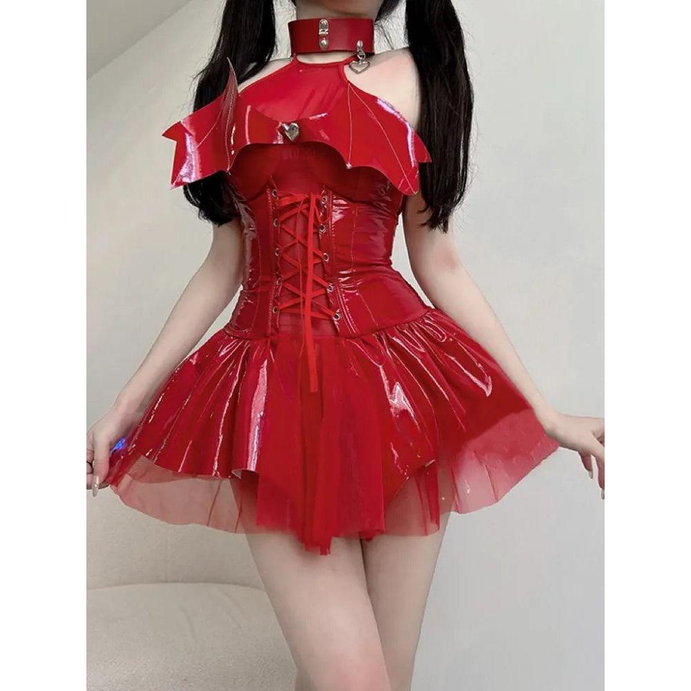 Dark Witch Hollow Sleeveless Lingerie Costume 1430-6 below-60kg by HitMyNeed