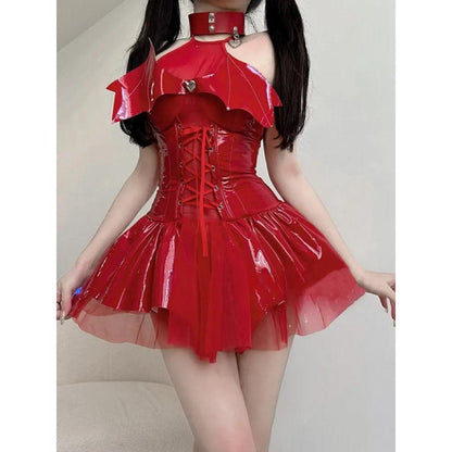 Dark Witch Hollow Sleeveless Lingerie Costume 1430-6 below-60kg by HitMyNeed