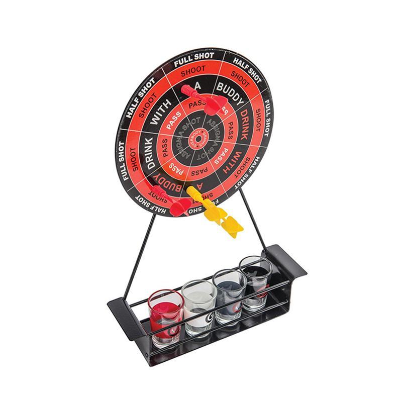 Dart Board Shot Drinking Game Set with 4 Glasses by HitMyNeed