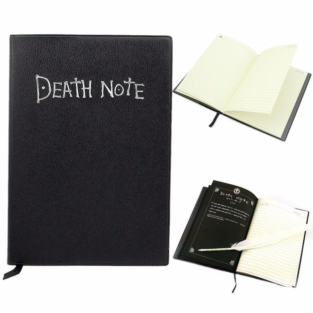 Death Note Notebook Anime Journal with Feather Pen by HitMyNeed