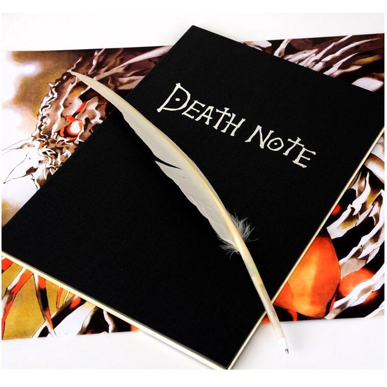 Death Note Notebook Anime Journal with Feather Pen by HitMyNeed