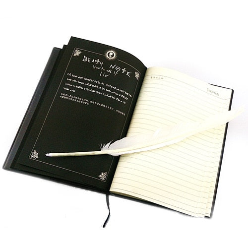 Death Note Notebook Anime Journal with Feather Pen by HitMyNeed