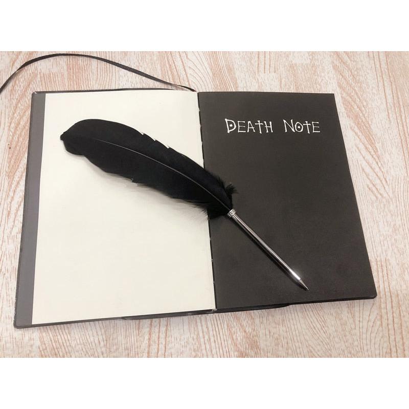 Death Note Notebook Anime Journal with Feather Pen by HitMyNeed