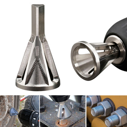 Deburring Tool Threaded Rod Fixer for Drills by HitMyNeed