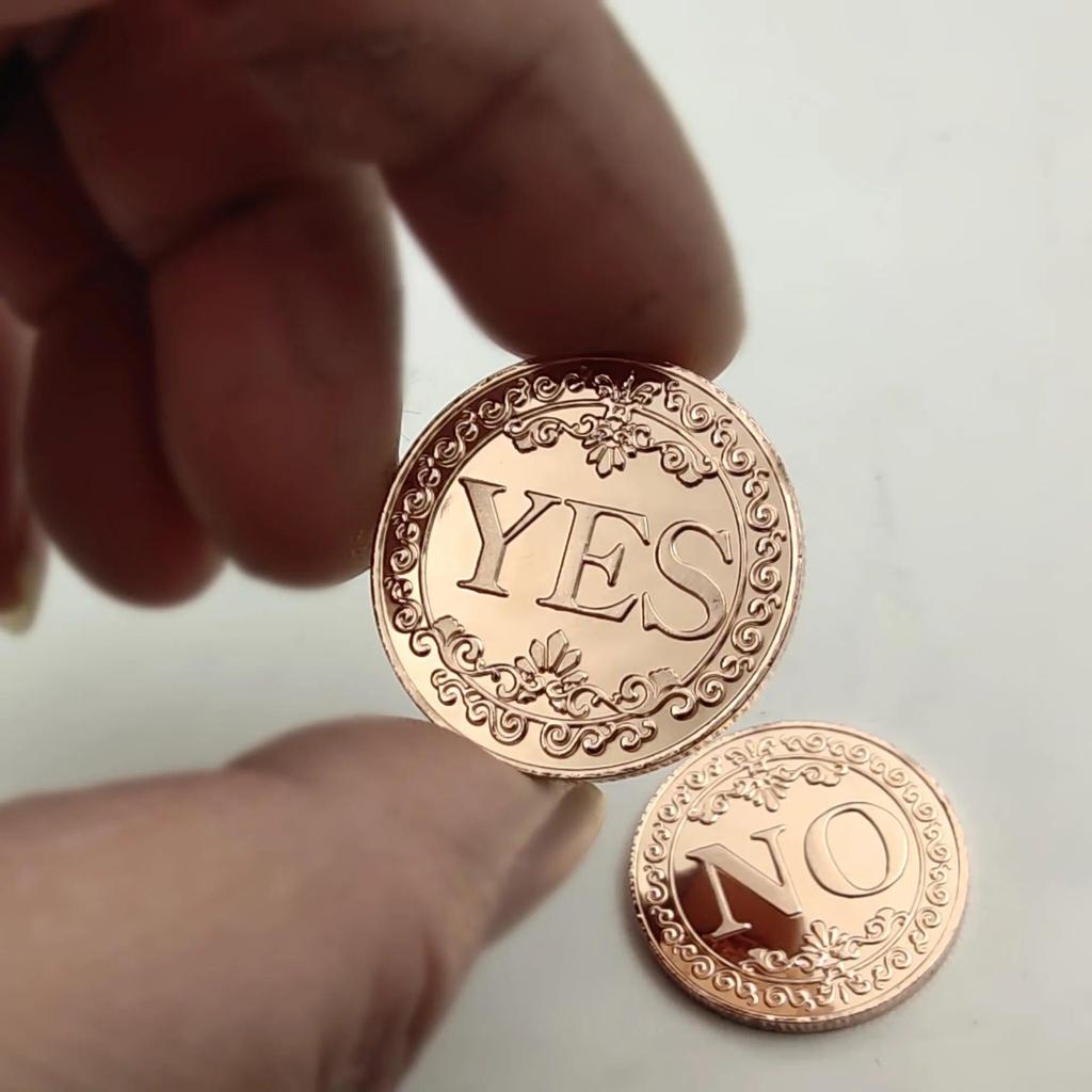 Decision Metal Yes and No Coin 3 by HitMyNeed