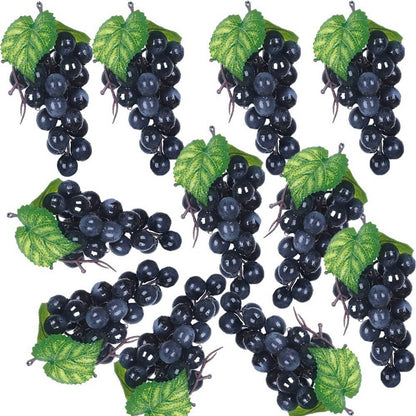 Decorative Artificial Grape Bunches (Set of 10) by HitMyNeed