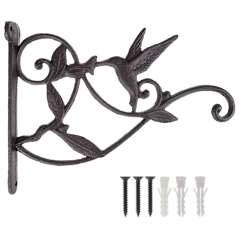 Decorative Cast Iron Plant Hanger Wall Bracket by HitMyNeed