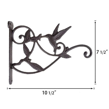 Decorative Cast Iron Plant Hanger Wall Bracket by HitMyNeed