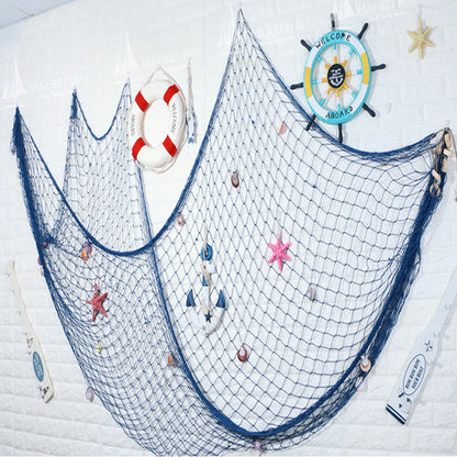 Decorative Cotton Fishing Net Nautical Wall Decor by HitMyNeed