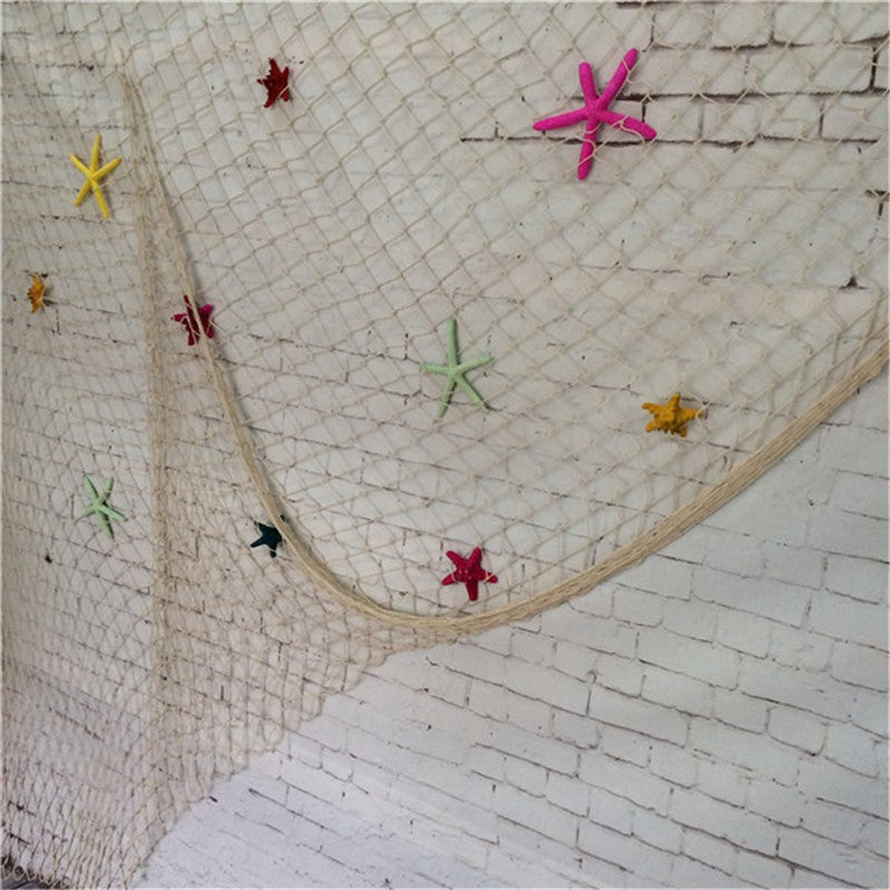 Decorative Cotton Fishing Net Nautical Wall Decor by HitMyNeed