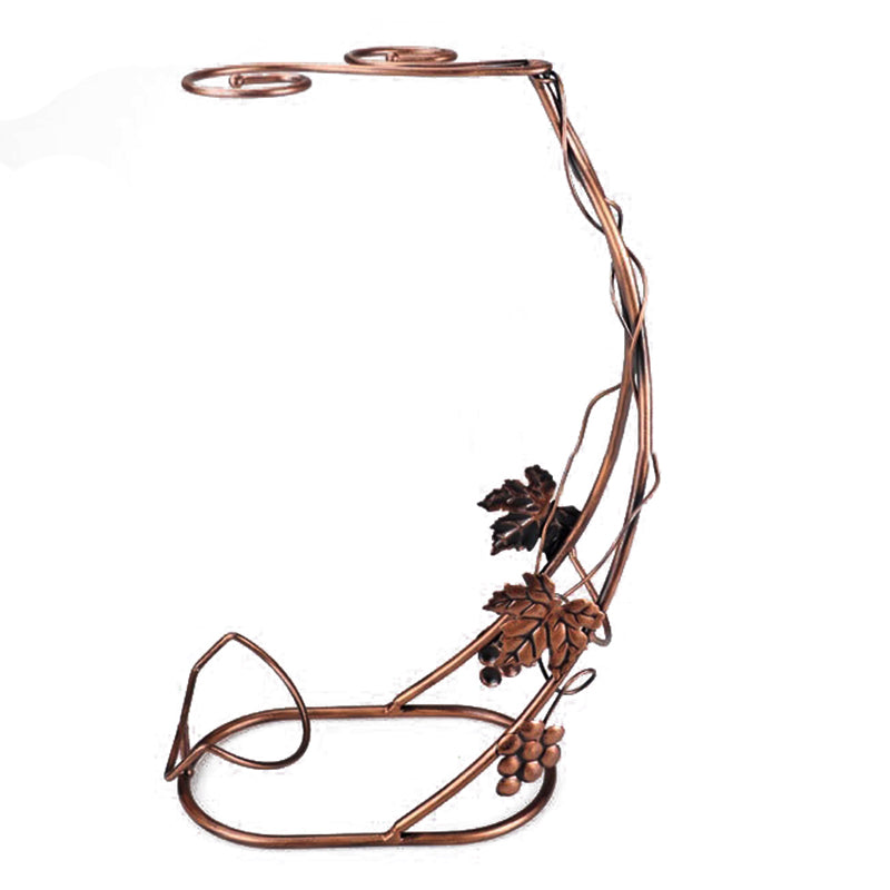 Decorative Metal Wine Bottle and Glass Holder Rack by HitMyNeed