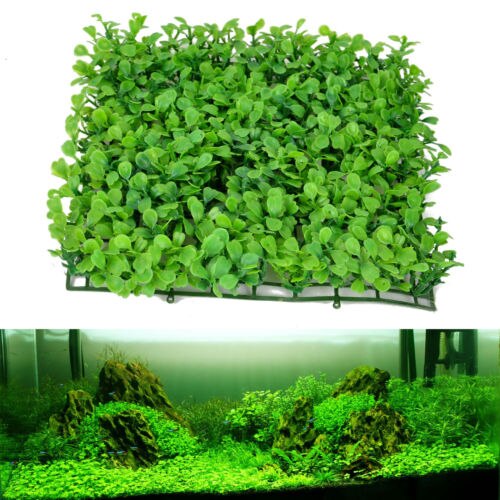 Decorative Plastic Aquarium Fake Grass Mat 25 x 25cm by HitMyNeed