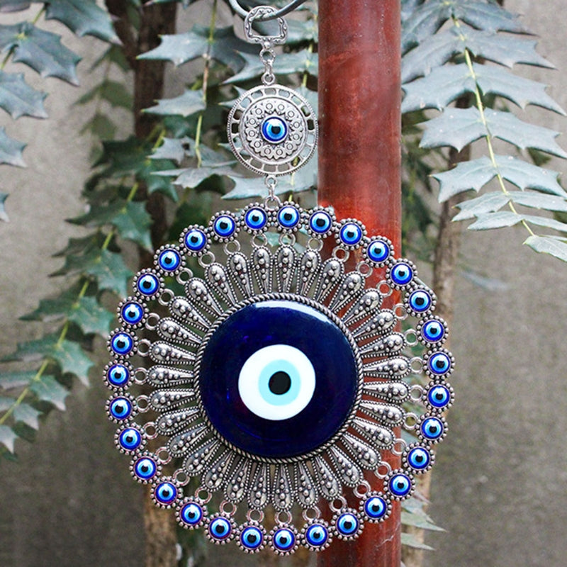 Deep Blue Evil Eye Wall Hanging Decor by HitMyNeed