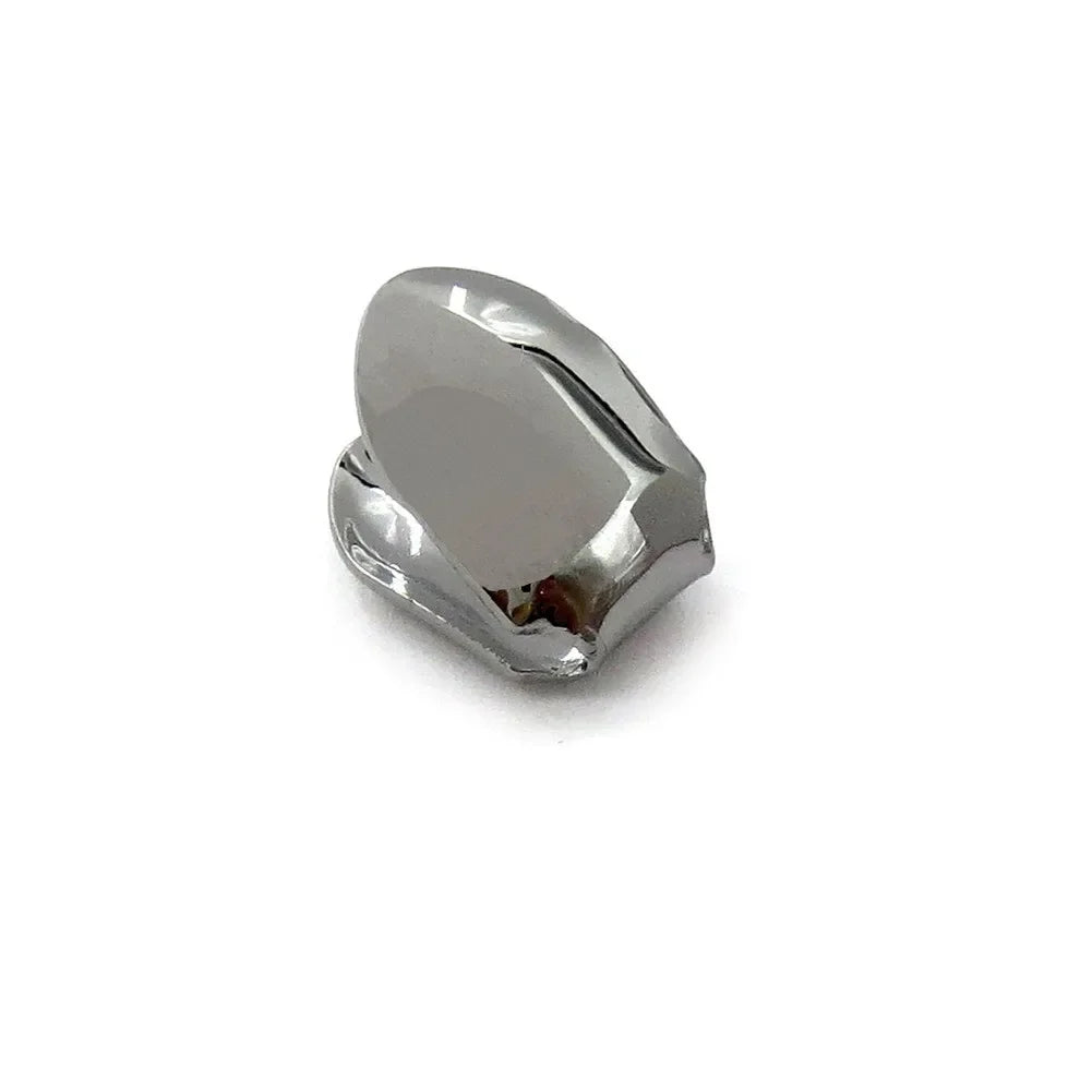 Delysia King Custom Single Tooth Hip Hop Grill Caps black-gun-plated by HitMyNeed