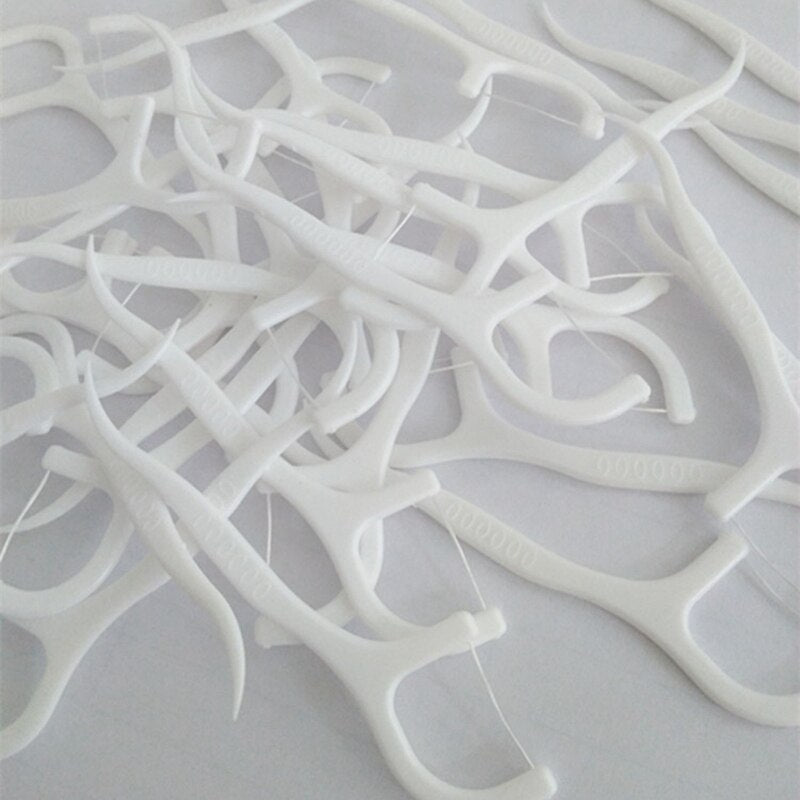 Dental Floss Picks Oral Care Set (50 Pieces) by HitMyNeed