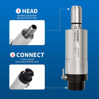 Dental Low Speed Contra Angle Handpiece 1:1 only-air-motor-2hole by HitMyNeed