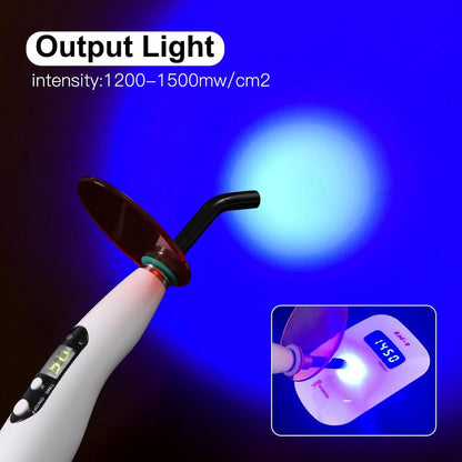 Dental Wireless LED Curing Light 1200-1500 mW/cm² by HitMyNeed