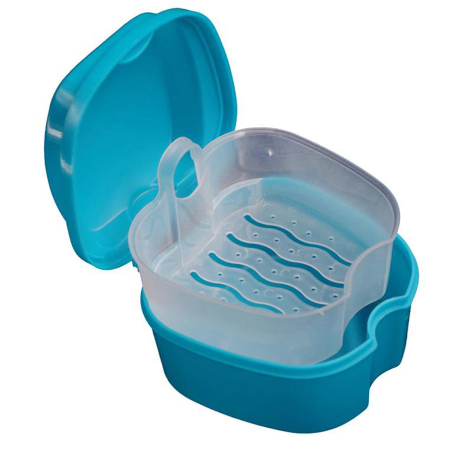 Denture Storage and Cleaning Case with Lid by HitMyNeed