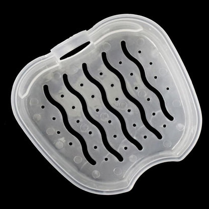 Denture Storage and Cleaning Case with Lid by HitMyNeed