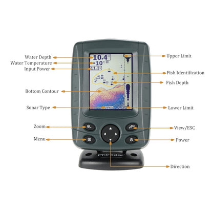 Depth Finder Fish Detector with Dual Beam Sonar by HitMyNeed