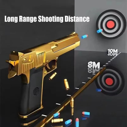 Desert Eagle Shell Ejection Soft Bullet Toy Gun by HitMyNeed
