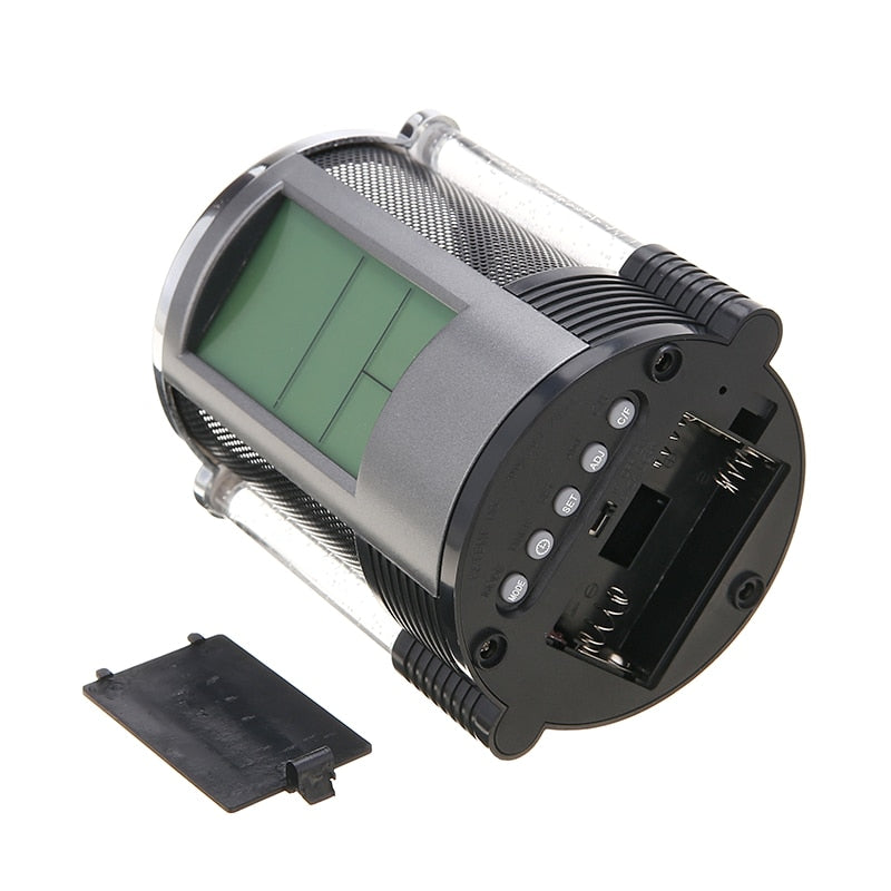 Desk Pen Holder with LCD Alarm Clock and Backlight by HitMyNeed