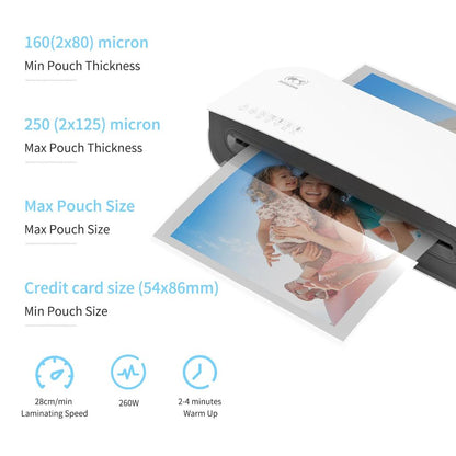 Desktop A4 Laminator Hot & Cold 2-Roller 9" Width by HitMyNeed