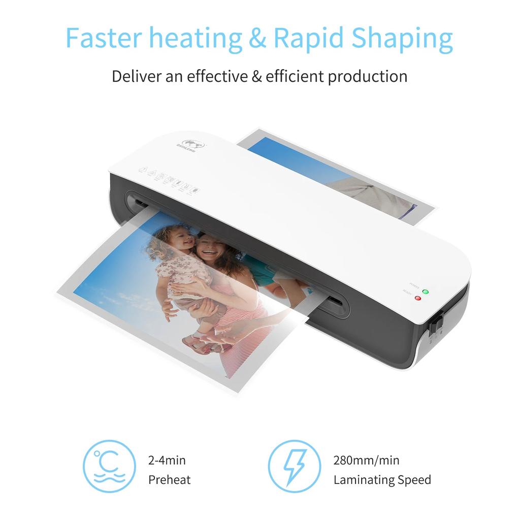 Desktop A4 Laminator Hot & Cold 2-Roller 9" Width by HitMyNeed