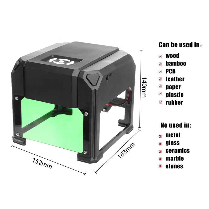 Desktop Laser Engraver Etching Machine 1.3kg by HitMyNeed