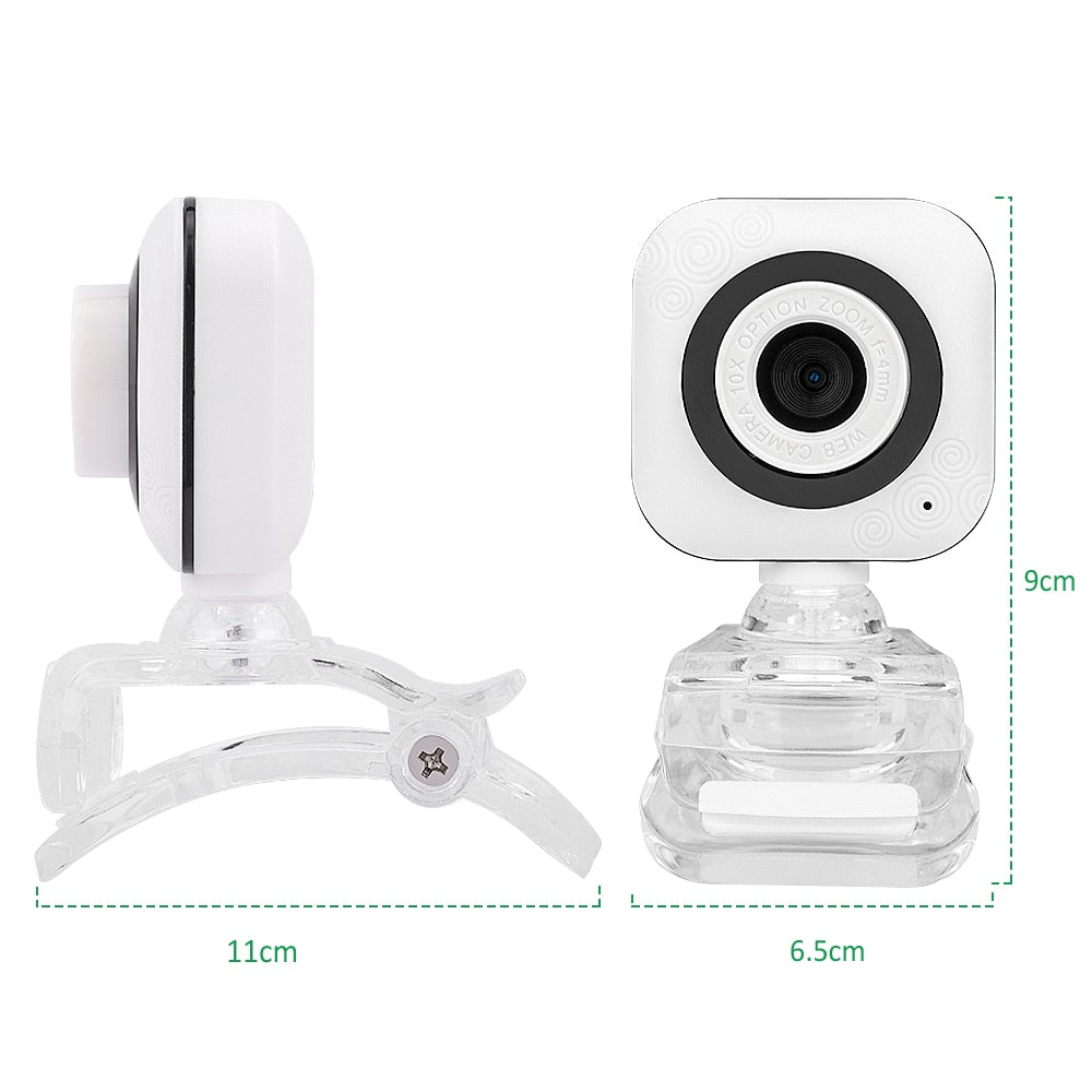 Desktop Webcam with Built-In Microphone 480p USB by HitMyNeed