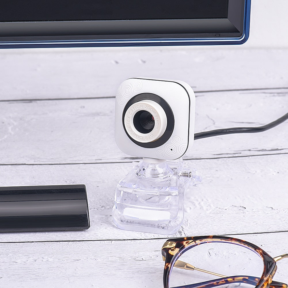Desktop Webcam with Built-In Microphone 480p USB by HitMyNeed