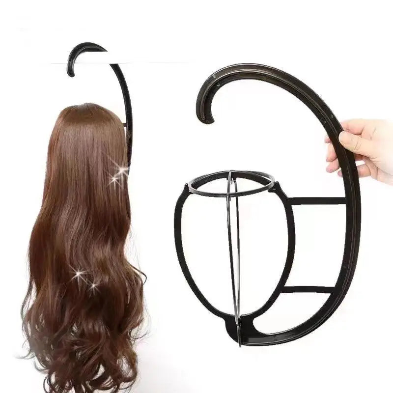 Detachable Hanging Plastic Wig Holder for Storage by HitMyNeed