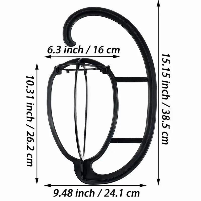 Detachable Hanging Plastic Wig Holder for Storage by HitMyNeed