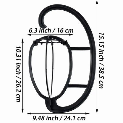 Detachable Hanging Plastic Wig Holder for Storage by HitMyNeed