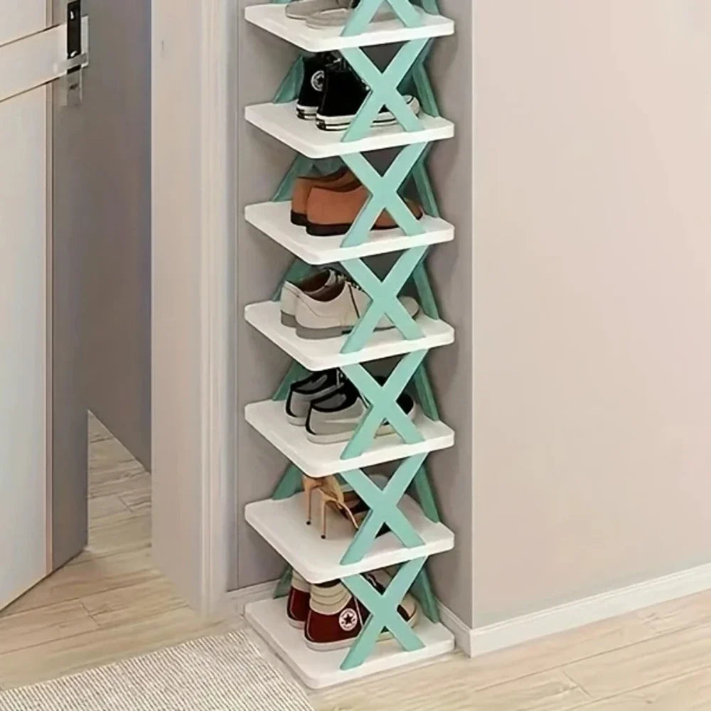Detachable Multi-Layer Plastic Shoe Rack Organizer 8-layers by HitMyNeed