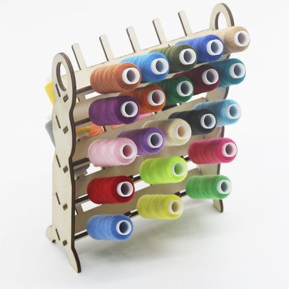Detachable Wooden Thread Spool Holder, 50 Spools by HitMyNeed
