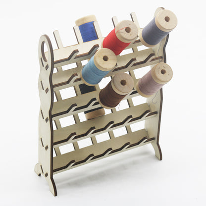 Detachable Wooden Thread Spool Holder, 50 Spools by HitMyNeed