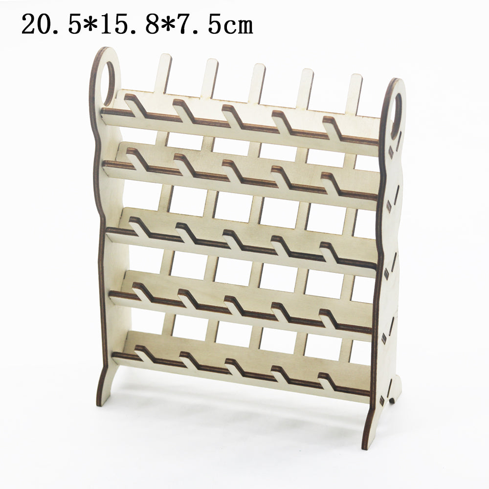 Detachable Wooden Thread Spool Holder, 50 Spools by HitMyNeed