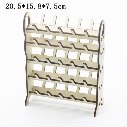 Detachable Wooden Thread Spool Holder, 50 Spools by HitMyNeed