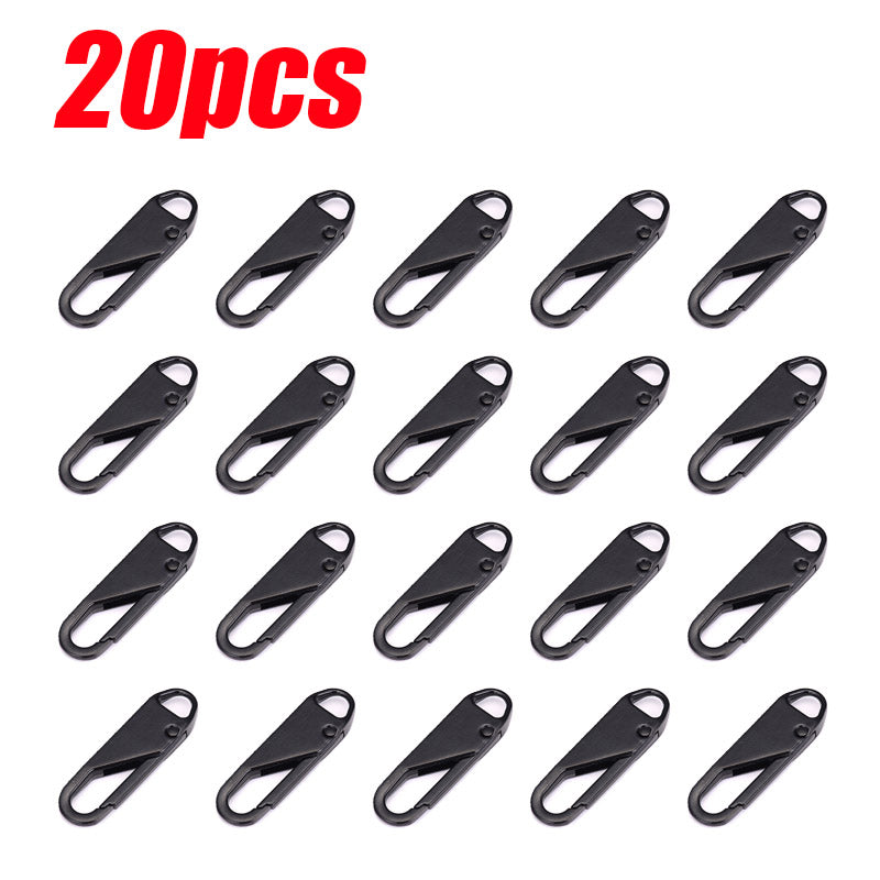 Detachable Zipper Puller Replacements (20 Pack) black-20pcs by HitMyNeed