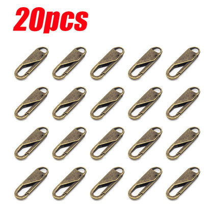 Detachable Zipper Puller Replacements (20 Pack) coppery-20pcs by HitMyNeed