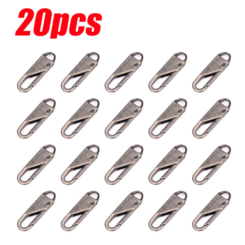 Detachable Zipper Puller Replacements (20 Pack) gun-color-20pcs by HitMyNeed