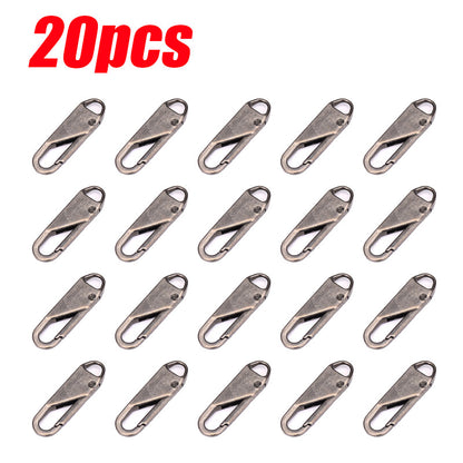 Detachable Zipper Puller Replacements (20 Pack) gun-color-20pcs by HitMyNeed