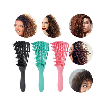 Detangling Hair Brush for Curly Hair with Scalp Massage by HitMyNeed